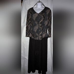 Dress mid-calf 3/4 sleeve